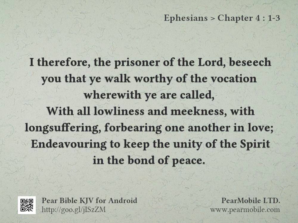Ephesians, Chapter 4:1-3